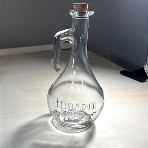 Mason Glass Decanter with Cork NWT